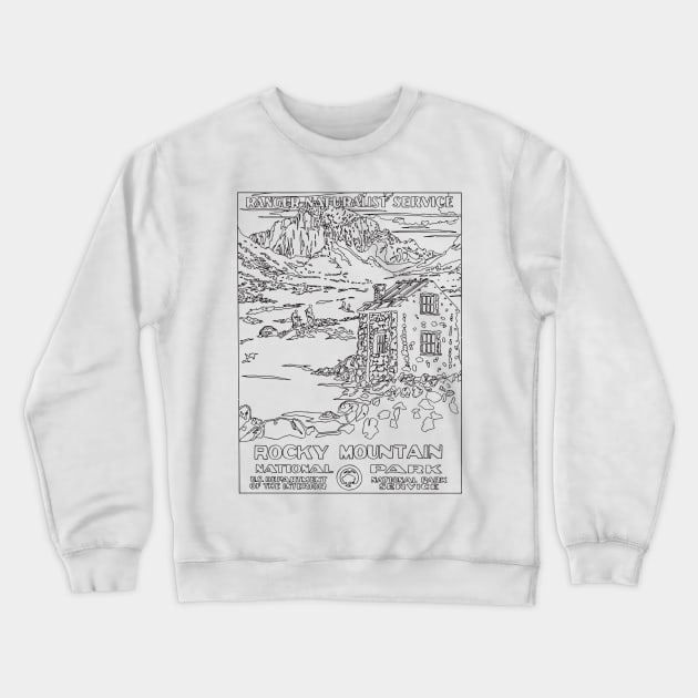 ROCKY MOUNTAIN Crewneck Sweatshirt by TheCosmicTradingPost